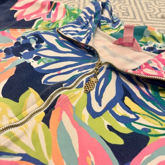 VGUC Lilly Pulitzer Skipper Popover Travelers Palm - Picture 5 of 6